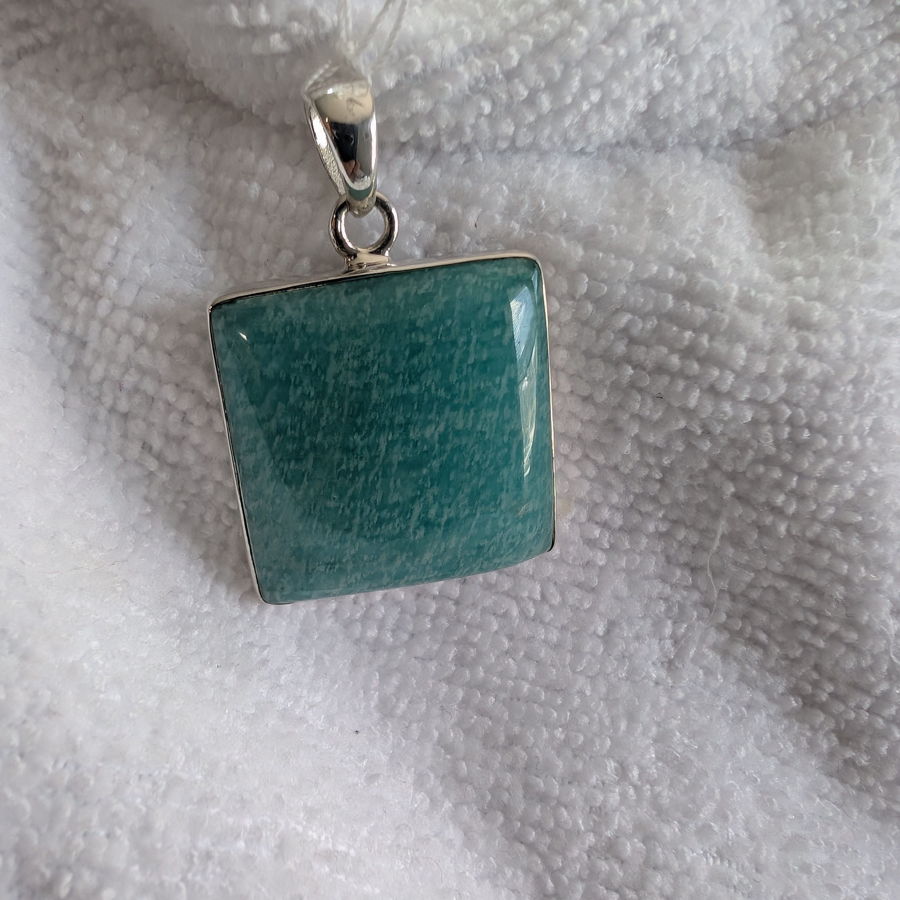 Sterling Silver Amazonite Pendant